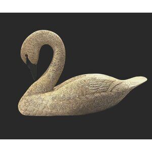 Rare Collectable Carved Resin Goose Decoy/Sculpture Signed By Rick Stahnke 1986